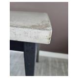 Stab Top Industrial Side Table