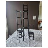 Folksy Ladder Chairs Décor Sculptures