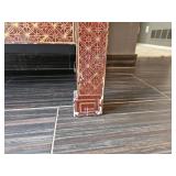 Chinoiserie Painted Standing Console Chest