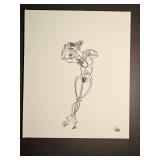 Dancing Nude Wire Sketch A