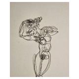 Dancing Nude Wire Sketch A