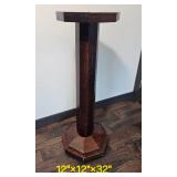 Primitive Oak Plant Pedestal
