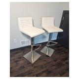 Armen Living Modern Contemporary Crome Barstools