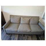 Lee Furniture Contemporary Grey Tac Sofa with Sleeper Insert