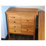 Chic Modern Office Cabinet Cherry Finish