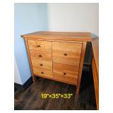 Chic Modern Office Cabinet Cherry Finish