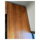 Cherry Finnish Modern Industrial Corner Desk