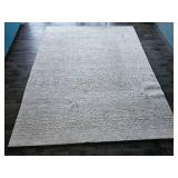 BRC White Handloomed Area Rug