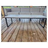 Modern Industrial Patio Cocktail Table