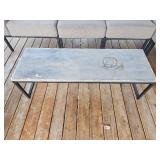 Modern Industrial Patio Cocktail Table