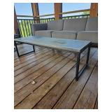 Modern Industrial Patio Cocktail Table