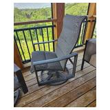 Tropitone Patio Swivel Chairs High-Back Grey Styling