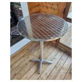 Steel Finish High Top Table