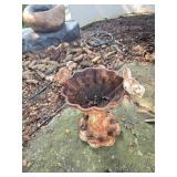 Miniature Cast Iron Birdbath
