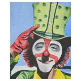 Greydon Zanpehe  Madhatter Clown Original Oil