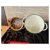 Enamel Cookware Group; Crafton, Cuisinart, Le Creuset