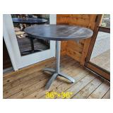 Ash Finnish Steel Base High Top Table