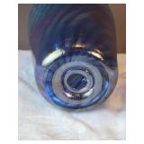 Iridescent Fine Studio Art Glase Vase - Ocean Ripple