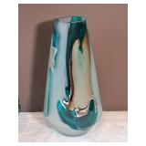 Stunning Studio Art Glass Vase Collection - Melting Azure