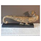 Exotic Old World Rooster Decor Sculpture