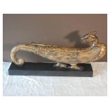 Exotic Old World Rooster Decor Sculpture