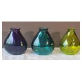 Modern Studio Art Glass Vase Collection - SIGNED - (3)