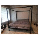 Industrial Chic Queen Size Poster Bed