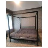 Industrial Chic Queen Size Poster Bed