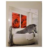 Surrealist Fine Art Print on Glass - A Zebra Can