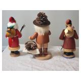 Festive Christmas Smoker Nutcracker Set - (3)