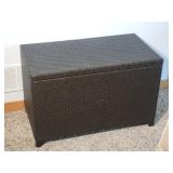 Woven Wicker Storage Crate - Espresso