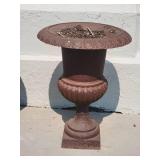 Stunning Iron Footed Urn Planter Pair