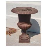 Stunning Iron Footed Urn Planter Pair