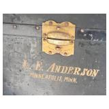 Antique Wisconsin Cartage Steamer Trunk - Wheary Trunk Co.