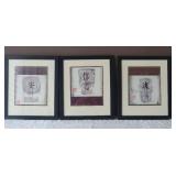 Japanese Fine Art Print Set - Mauro - Faith / Tranquility / Spirit - (3)
