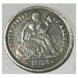 1873 Seated Liberty Dime