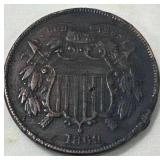 1869 Two Cent Piece