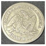 1858-O Seated Liberty Half Dollar