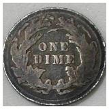 1876 Seated Liberty Dime