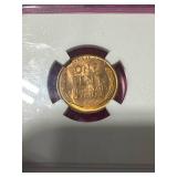 1946-D Mint Penny  (graded mint state 66)
