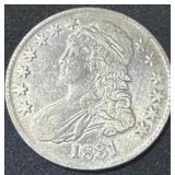 1831 Capped Bust Half Dollar