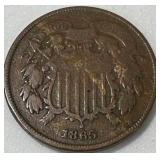 1865 Two Cent Piece