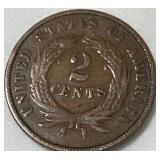 1868 Two Cent Piece