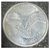 1oz .9999 Silver Canadian Wildlife Round