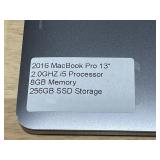 2016 MacBook Pro 13" Laptop