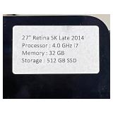 Late 2014 Apple 27" Retina 5K Desktop