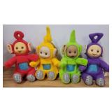 LOT of Four Teletubbies 1998 PlaySkool