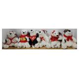 LOT of Six Coca-Cola Beanie Bears