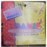 LOT Eleven Palm Dolls 8" Beanie Clowns