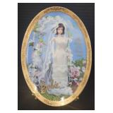 Two NIB Bridal Barbie Ornaments and Plate